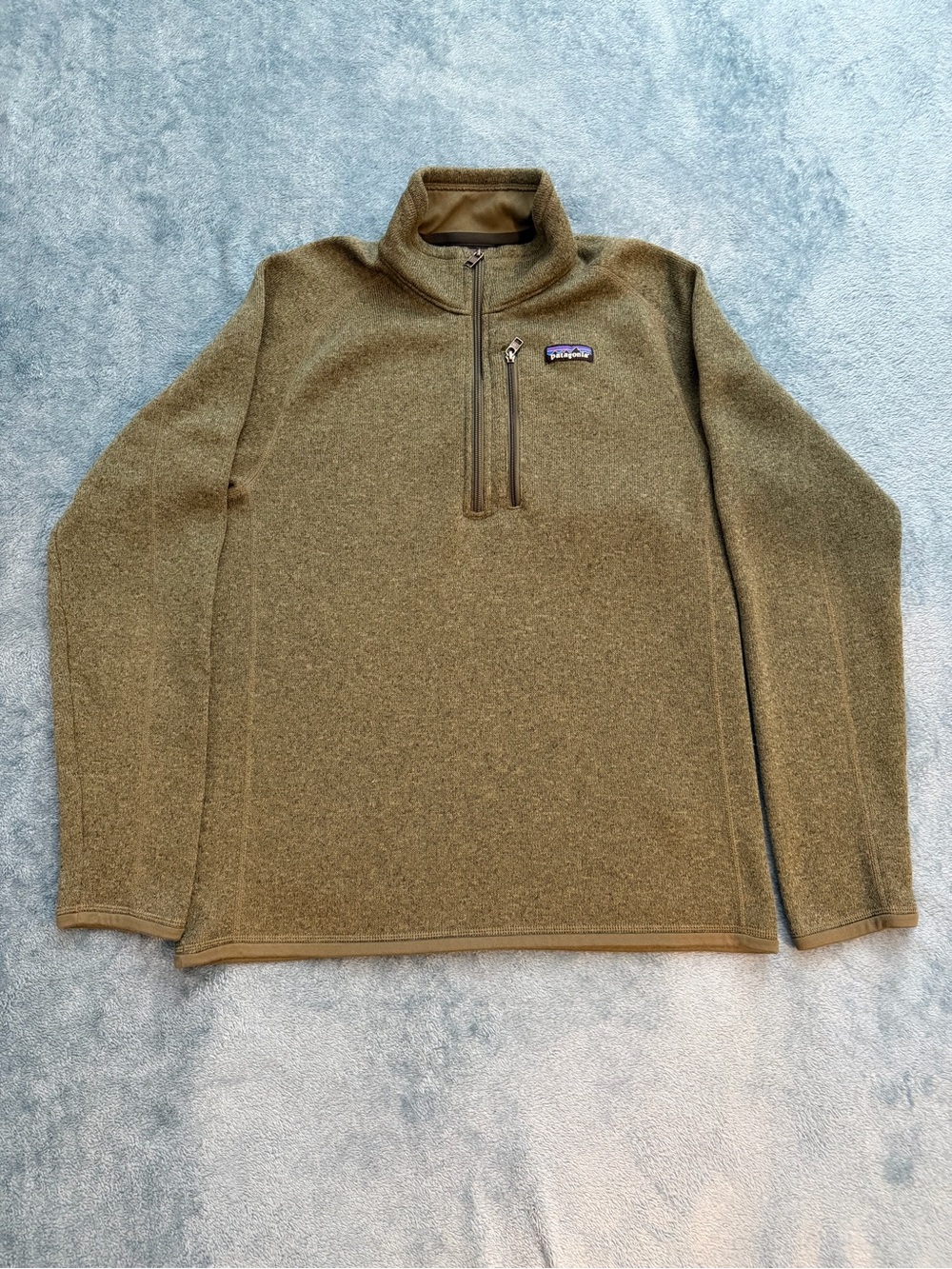 Patagonia Men’s Olive Green Better Sweater Quarter-Zip